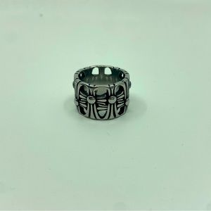 Chrome Hearts .925 sterling silver ring; size 11. New with box